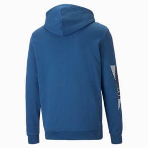 Power Logo Men's Hoodie, Lake Blue