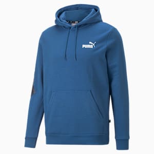 Power Logo Men's Regular Fit Hoodie, Lake Blue, extralarge-IND