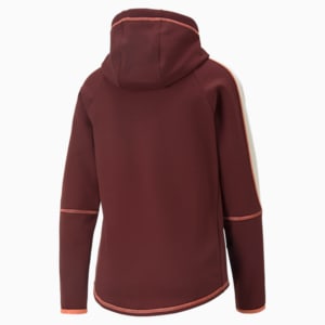 Evostripe Full-Zip Women's Hoodie, Aubergine, extralarge-IND