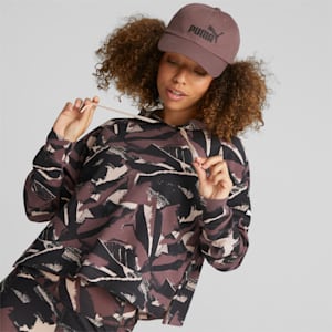 Modern Sports Women's Printed Relaxed Fit Hoodie, Dusty Plum, extralarge-IND