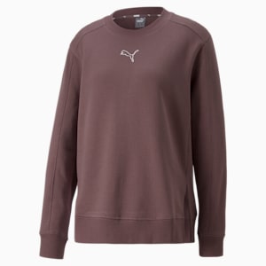 HER Crew Neck Women's Relaxed Fit Sweatshirt, Dusty Plum, extralarge-IND