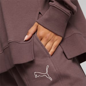HER Crew Neck Women's Relaxed Fit Sweatshirt, Dusty Plum, extralarge-IND
