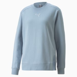 HER Crew Neck Women's Relaxed Fit Sweatshirt, Blue Wash, extralarge-IND