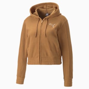 HER Winterised Full-Zip Women's Relaxed Fit Hoodie, Desert Tan, extralarge-IND