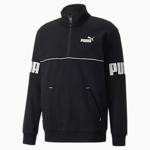 PUMA Power Half-Zip Sweatshirt Men, Puma Black