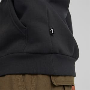 Sudadera con capucha con logotipo grande Essentials+ para hombre, Puma Black