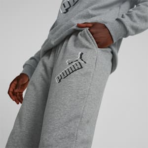 Essentials+ Big Logo Men's Sweatpants, Medium Gray Heather