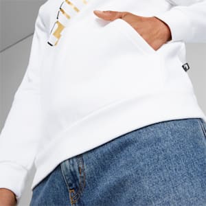 Essentials+ Big Logo Men's Hoodie, Puma White