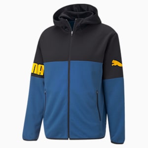Power Cat Full-Zip Men's Regular Fit Hoodie, Lake Blue, extralarge-IND