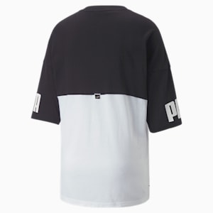 Power Colourblock T-Shirt Women, Puma White