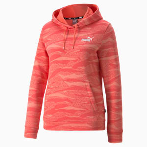 Animal Printed Full-Length Women's Hoodie, Salmon, extralarge-IND