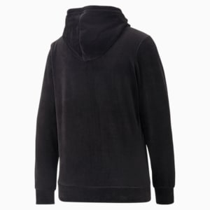 Kangourou à glissière pleine longueur Essentials+ en velours, femme, Puma Black