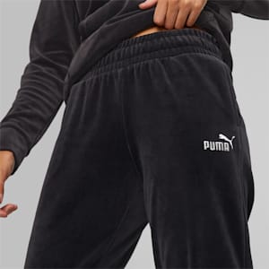 Essentials+ Women's Velour Pants, Puma Black