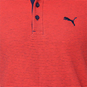 Pin Stripe Polo, Puma Red-Peacoat
