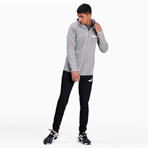 Active Reflective Tec Sports Hooded Men's Jacket, Medium Gray Heather