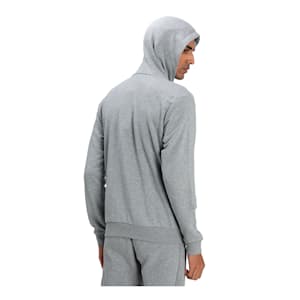 Essentials Full-Zip Training Men's Hoody, Medium Gray Heather