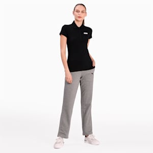 Essentials Women's Piqué Polo, Cotton Black