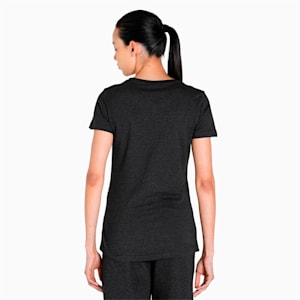 PUMA Graphic Print Regular Fit Women's Knitted T-Shirt, Dark Gray Heather
