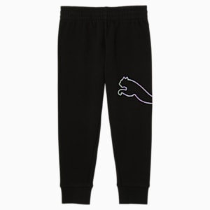 Pants de polar de algodón para niños Core, PUMA BLACK, extralarge