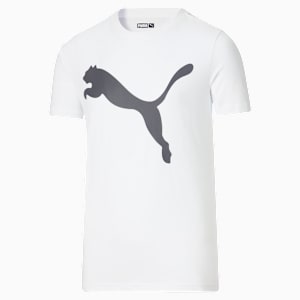 T-shirt avec gros logo PUMA Cat Enfant et adolescent, PUMA WHITE, extralarge