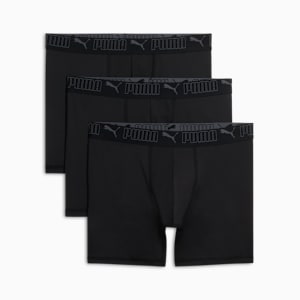Training Men's Training Fit Boxer Briefs (3 Pack), BLACK / GREY, extralarge