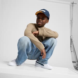 PUMA Astor Adjustable Cap JR, NAVY/ORANGE, extralarge