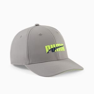 PUMA Astor Adjustable Cap JR, GREY/BRIGHT, extralarge