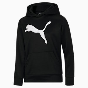 Classics Cat Logo Hoodie Big Kids, PUMA BLACK, extralarge