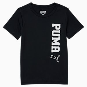 T-shirt à logo Collegiate Puma, jeune enfant, NOIR PUMA