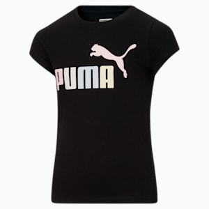 Camiseta estampada con logo Luminous JR, PUMA BLACK