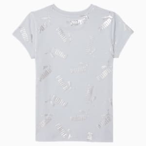 Luminous Logo Little Kids' AOP Tee, ARCTIC ICE, extralarge