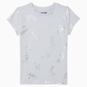 Luminous Logo Little Kids' AOP Tee, ARCTIC ICE, extralarge