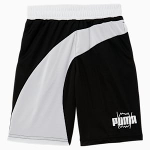 Shorts para básquetbol Formstrip de niño, PUMA BLACK