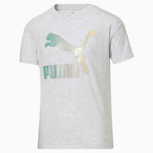 Crystal Galaxy Graphic Tee JR, WHITE HEATHER