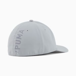 PUMA Sonic Stretch Fit Baseball Hat, Grey/White, extralarge
