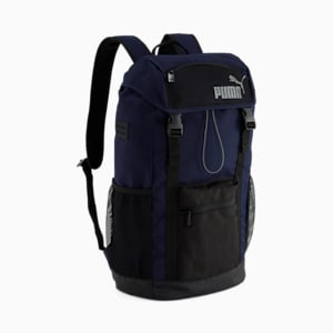 PUMA Flap Top Backpack, NAVY, extralarge