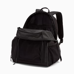PUMA Hat Trick Basketball Backpack, Black/Silver, extralarge