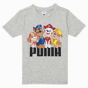 PUMA x PAW PATROL Kids' Graphic Tee, LIGHT HEATHER GREY, extralarge