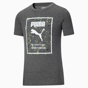 Splatter Pack Kids' Jersey, CHARCOAL HEATHER