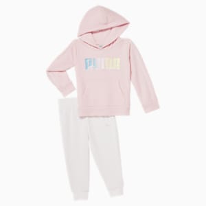 Sparkles and Stripes Toddlers' Two Piece Set, CHALK PINK