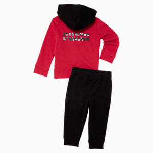 Style Icon Two Piece Zip Up Track Suit, HIGH RISK RED