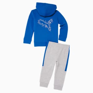 Splatter Cat Two Piece Zip Up Set, VICTORIA BLUE, extralarge