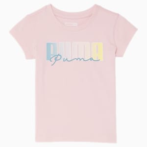 Double Trouble Toddlers' Logo Tee, CHALK PINK