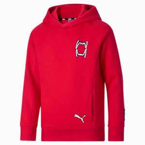 Pack Big Kids' Basketball Hoodie, HIGH RISK RED