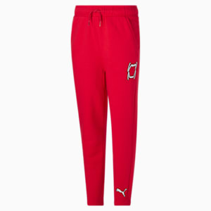 Basketball Pack Fleece Big Kids' Joggers, HIGH RISK RED, extralarge