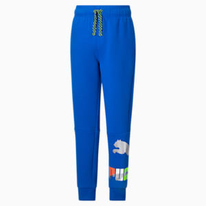 Galaxy Pack Metallic Logo Big Kids' Joggers, VICTORIA BLUE