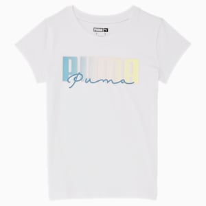 Double Trouble Little Kids' Logo Tee, WHITE TRADITIONAL