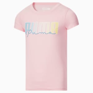 Double Trouble Big Kids' Logo Tee, CHALK PINK