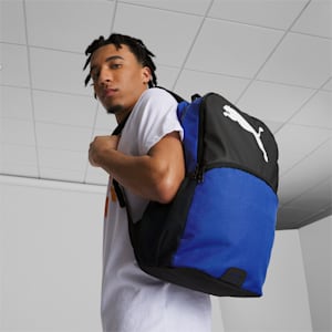 PUMA Emulator Backpack, BLUE/WHITE, extralarge