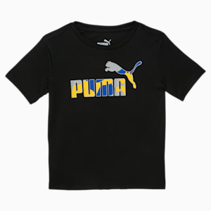 Logo Lab Little Kids' Tee, PUMA BLACK